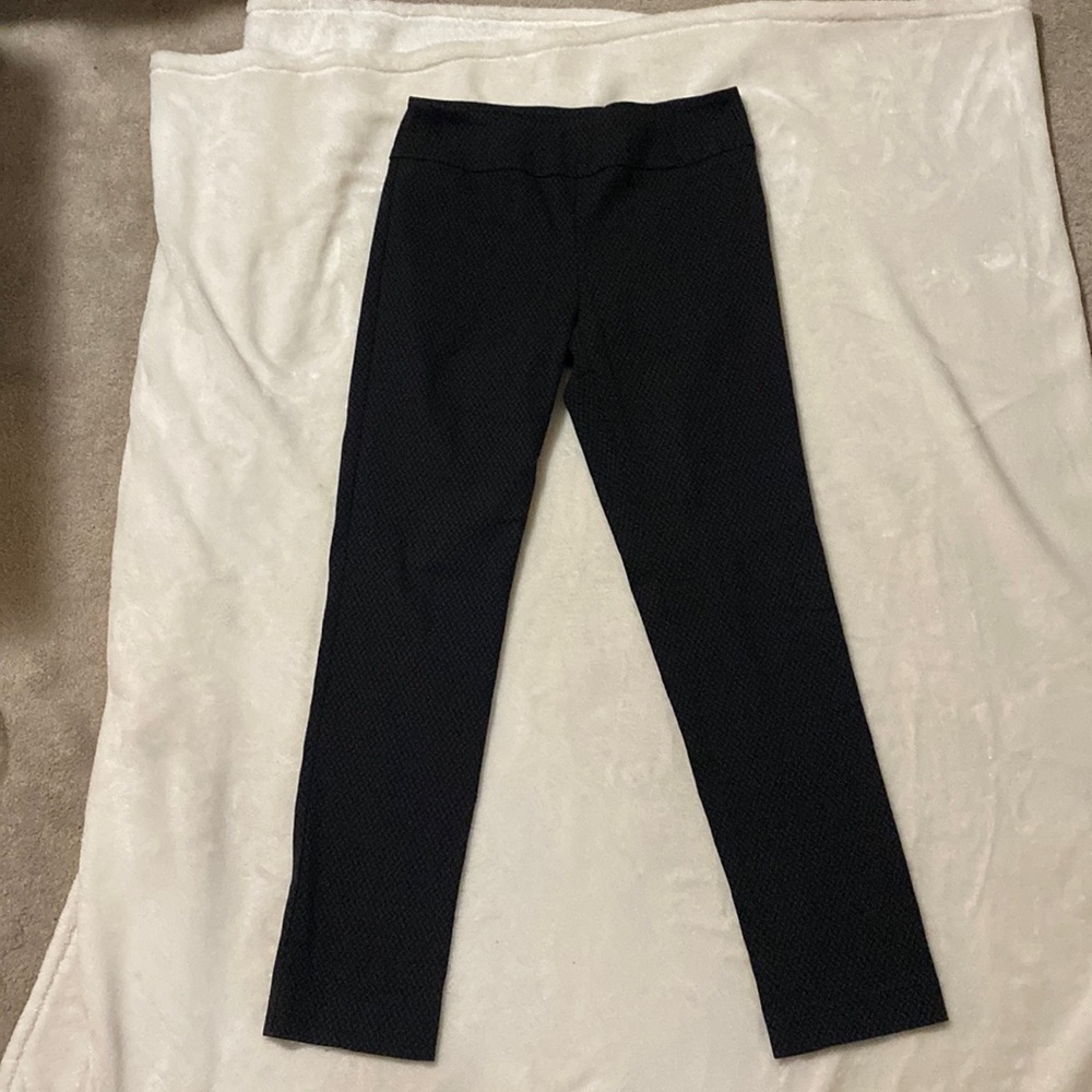 Black printed pants
